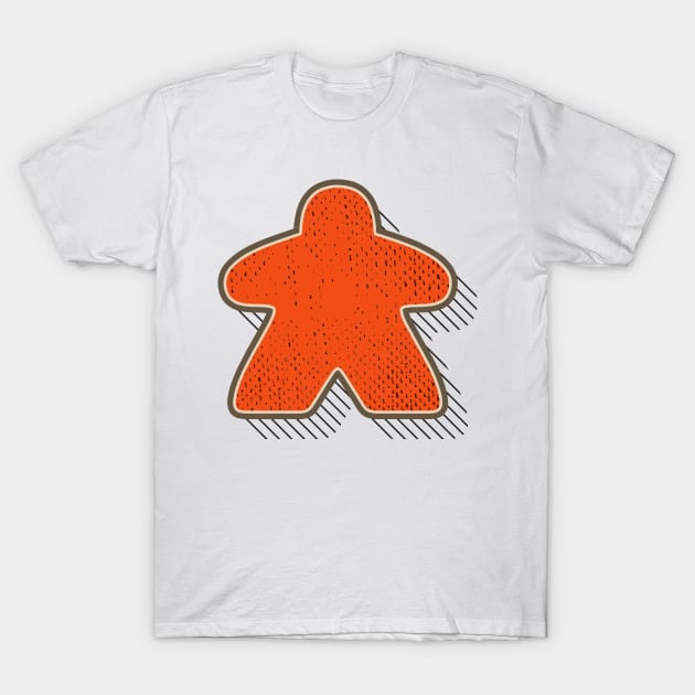 Retro Board Game Meeple T-Shirt by Beam Geeks